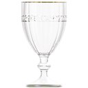 Ver imagem 2 de Taça de Cristal Transparente Fio de Ouro Imperial 330ml 1 Peça - Lyor