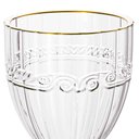 Ver imagem 4 de Taça de Cristal Transparente Fio de Ouro Imperial 330ml 1 Peça - Lyor