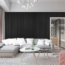Ver imagem 2 de Painel Decorativo Ripado de Pvc Placa 270cmx15cm Bariri - Tk