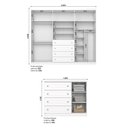 Ver imagem 3 de Conjunto Quarto Adulto Americano Branco/HP