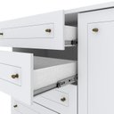 Ver imagem 7 de Conjunto Quarto Adulto Nova York Espresso Móveis Branco HP