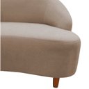 Ver mais imagens de Namoradeira Sofá Feijão Cancún 130cm Orgânica Suede Bege