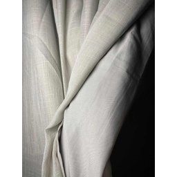 Cortina no Tecido Linho Flamê Cinza com Forro Microfibra Cinza - 1,50l X 2,60a - 2