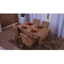 Ver imagem 3 de toalha de mesa quadrada 4 lugares tecido jacquard 1,35x1,50:avela