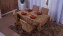 Ver imagem 3 de toalha de mesa quadrada 4 lugares tecido jacquard 1,35x1,50:avela