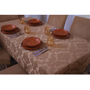 Ver imagem 1 de toalha de mesa quadrada 4 lugares tecido jacquard 1,35x1,50:avela
