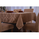 Ver imagem 2 de toalha de mesa quadrada 4 lugares tecido jacquard 1,35x1,50:avela