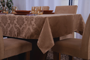 Ver imagem 2 de toalha de mesa quadrada 4 lugares tecido jacquard 1,35x1,50:avela