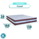 Ver imagem 5 de Kit Cama Box + Cabeceira + Colchão Casal Molas Ensacadas - Legaccy - Paropas