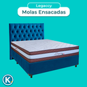 Ver imagem 4 de Kit Cama Box + Cabeceira + Colchão Casal Molas Ensacadas - Legaccy - Paropas