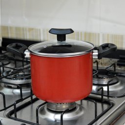 Caldeirão Antiaderente Duas Alças 16 cm Tampa de Vidro - 2