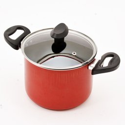 Caldeirão Antiaderente Duas Alças 16 cm Tampa de Vidro - 1