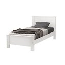 Ver imagem 3 de Cama de Solteiro Mila com Colchão D20 Estrutura em MDF e Madeira Branco Mila