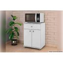 Ver imagem 3 de Balcão Multiuso Cozinha ASM168 c/ 2 Portas e 1 Gaveta Branco - Movelbento