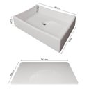 Ver imagem 3 de Cuba Pia Dalla para Banheiro com Valvula Oculta