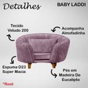 Ver imagem 2 de Poltrona Cama Caminha Pet Baby Laddi Veludo Rose Dvinn