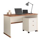 Ver imagem 2 de Kit Escritório Office Escrivaninha e Gaveteiro Zeus - Via Nossa - Off White/naturale