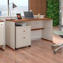 Ver imagem 1 de Kit Escritório Office Escrivaninha e Gaveteiro Zeus - Via Nossa - Off White/naturale