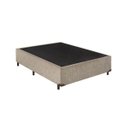 Ver imagem 1 de Box Base Blindado Suede- Casal Padrão 138x188x38 - Novo:bege