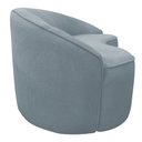 Ver imagem 7 de Sofá Curvo Montserrat 150cm 02 Lugares Bouclé Azul Claro - Nexta Casa