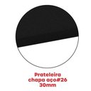 Ver imagem 4 de Estante de Estrutura Metálica com 6 Prateleiras 175cm(a)92acm(l)40cm(p) com Reforço Preto