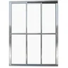 Porta de Aluminio Sacada 3 Folhas Móveis com Trinco Linha Leve:brilhante/2,10 X 2,00 - 1