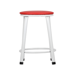 Kit 2 Banquetas Baixa Banco Cozinha Americana Balcão Bar Aço:vermelho/branco - 2