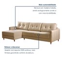 Ver imagem 4 de Sofá Living 260cm Chaise Lado Esquerdo Eros