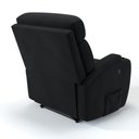 Ver imagem 3 de Poltrona do Papai Reclinável em Tecido Linho Cor Preta Reclinação Elétrica - Modelo Florença