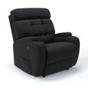 Ver imagem 1 de Poltrona do Papai Reclinável em Tecido Linho Cor Preta Reclinação Elétrica - Modelo Florença