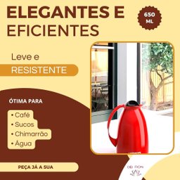 Garrafa Termica 650ml Bico Antigotas Cafe Leite Livre de Bpa Quente Gelada Casa Trabalho Tampa Rosca - 2