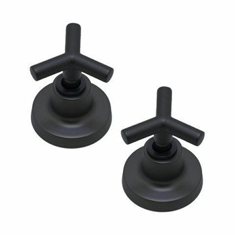 Kit 2 Acabamentos de Registro Preto Fosco Padrão Deca C55