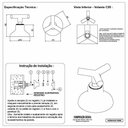Ver imagem 6 de Kit 2 Acabamentos de Registro Preto Fosco Padrão Deca C55