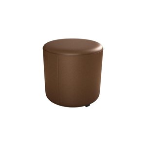 Puff Decorativo Sala Descando Copenhage Premium Sintetico Marrom Matrix