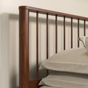 Ver imagem 5 de Cama Casal Queen de Madeira Maciça Moderna Apoana Castanho Idimex