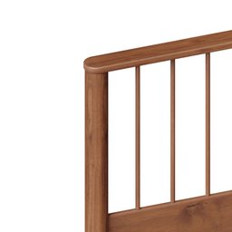 Cama Casal Queen de Madeira Maciça Moderna Apoana Castanho - 11