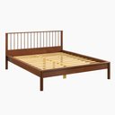 Ver mais imagens de Cama Casal Queen de Madeira Maciça Moderna Apoana Castanho Idimex