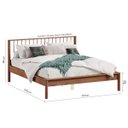 Ver imagem 5 de Cama Casal Queen de Madeira Maciça Moderna Apoana Castanho Idimex