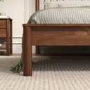 Ver imagem 6 de Cama Casal Queen de Madeira Maciça Moderna Apoana Castanho Idimex