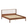 Cama Casal Queen de Madeira Maciça Moderna Apoana Castanho Idimex - 4