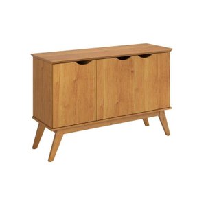 Buffet / Balcão Pr 3 Portas Estilo Retrô Cor Cinamomo