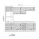 Ver imagem 4 de Cozinha Completa Amara 10 Portas 4 Gavetas Branco - Politorno
