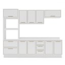 Ver imagem 1 de Cozinha Completa Amara 10 Portas 4 Gavetas Branco - Politorno