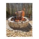 Ver imagem 1 de Espeto Para Assar De Chão Costela Porco Artesanal BASE GIRATÓRIA OFERTA MINAS ARTE PRÓPRIA ESPETO DE