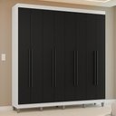 Ver imagem 1 de Guarda-Roupa Casal com Pés 8 Portas Batentes Venus Madesa