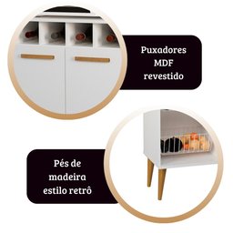 Fruteira Nube Cor:branco - Armário para Cozinha - Mizza Decor - 4