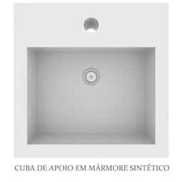 Gabinete para Banheiro 70cm com Cuba e Espelheira Veneza  - 8