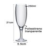 Kit 2 Taças Tulipa Cerveja Chopp Poliestireno 250ml Bebidas - 3