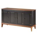 Ver imagem 1 de Buffet Antoine 4 Portas Cor Preto com Amendoa 149 Cm - 54725