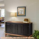 Ver imagem 2 de Buffet Antoine 4 Portas Cor Preto com Amendoa 149 Cm - 54725